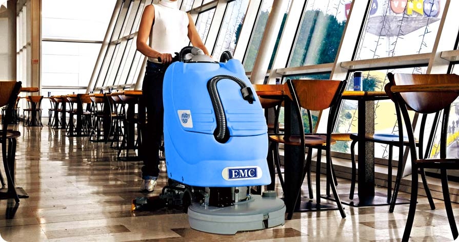 酒店/餐饮行业手推式洗地机清洗案列-上海意美清洁器材有限公司
